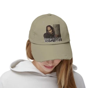 Distressed Cap, Bigfoot Mütze, Unisex Baseball Cap, Sasquatch Geschenk, Outdoor - Bild 1 von 37