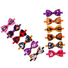  12 Pcs Polyester Pet Bow Tie Puppy Outfits Halloween Collar
