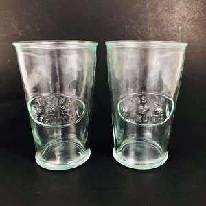 Amici Home Italy Green Jus de Fruits Recycled Glass 11oz Glass, set of 2 - Picture 1 of 6