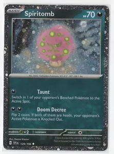 Pokemon Escarlata y Violeta Spiritomb 129/198 Cosmos Holo Exclusivo - Imagen 1 de 1