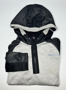 🍃Russell Boy’s Tech Fleece Hoodie | Black-Gray /Size L (10-12) - Picture 1 of 5