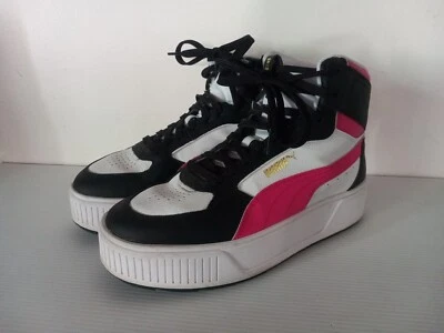 Zapatillas deportivas Puma Karmen Rebelle Mid para mujer talla US 7,5, UK 5, EU 38 rosa blanco negro Foto 1 de 4