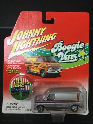 1976 FORD ECONOLINE 150 Johnny Lighting BOOGIE VANS WHITE LIGHTNING CHASE SEALED - Image 1 of 4