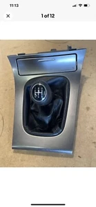 SUBARU LEGACY 5 SPEED GEAR KNOB LEATHER GAITOR & SURROUND TRIM - Picture 1 of 6