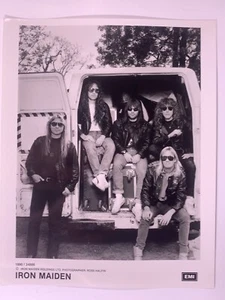 Iron Maiden Photograph Bruce Dickinson Original Vintage EMI 10x8 Promotion 1990 - Picture 1 of 12