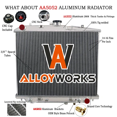 2 Row Radiator for Holden Jackaroo Monterey UBS 1998-2012 Petrol/Diesel 3.0/3.5L - image 1 of 4