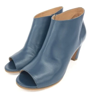 Botas Cortas Maison Margiela EU:37 US:7 Tacón Cuero Azul Foto 1 de 4