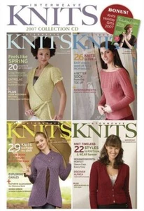 Interweave Knits Magazine 2007 Collection Issues on CD - Imagen 1 de 2