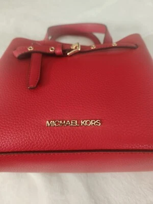 Bolsa de ombro Michael Kors Hamilton grande satchel NS Saffiano - Mandarim - Imagem 1 de 4
