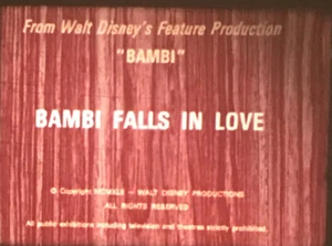 “Bambi Falls In Love” (1942) From Disney’s Bambi, Super 8mm Film, Spring Lovers - Picture 1 of 10