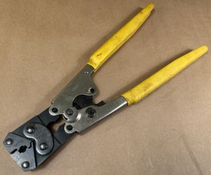 Hollingsworth H-6C Hand Crimp Tool FIT-FIIG w/ 12-10 2224 Die Ratcheting Crimper - Picture 1 of 16