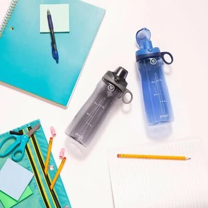 2pack Plastic Water Bottle With Carry Handle Reusable Bpa Free Dishwasher Safe F - Picture 1 of 3