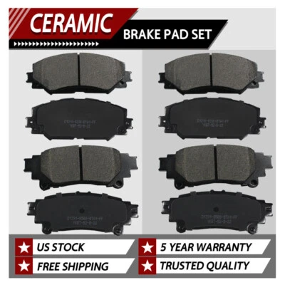 Pastillas de freno de disco delanteras y traseras de cerámica para Toyota Prius V 2012-2017 Foto 1 de 4