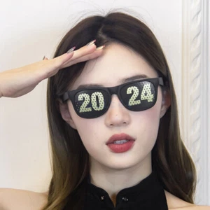 2024 New Years Party Glasses Photo Props for New Years Eve Party Supplies Decor - Picture 1 of 10