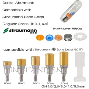 Locator Abutments RC 1-5mm GH Regular Cross Fit Compatible Straumann-Bone Level - Picture 1 of 115