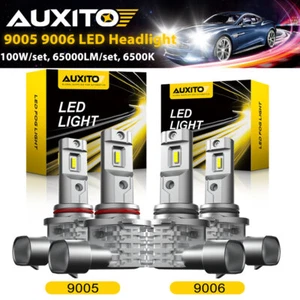 4x 9005+9006 LED Headlight Combo High Low Beam Bulbs Kit Super White Bright Lamp - Bild 1 von 13