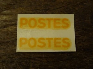 Ancien transfert POSTE Qte 2 pour Dinky toys Peugeot D3A - Imagen 1 de 3
