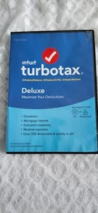 TurboTax Deluxe Federal Returns Federal E-File State Returns 2019 CD/Download - Afbeelding 1 van 4