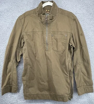 Vtg Timberland Mens Quarter Zip Jacket Shirt Olive/Army Green Large - Image 1 of 4