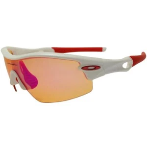 Oakley Custom Radar Pitch Polished White Blue Iridium Lens Sports Sunglasses - Picture 1 of 5