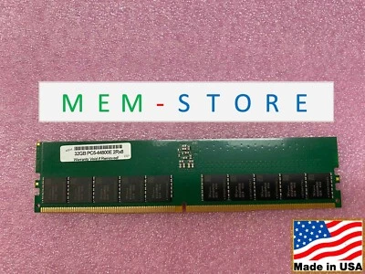 32GB PC5-44800E UDIMM RAM HynixIC Compatible w/ Supermicro MEM-DR532L-HL01-EU56 - Image 1 of 4