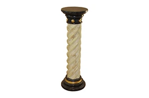 Spiralensäule Standsäule Blumensäule Marmorsäule Blumenständer Säule H: 100cm - Bild 1 von 7