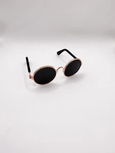 Schwarze modische Cat Eye-Trageschutz Runde Brille Kleine Hunde Sonnenbrille - Bild 1 von 1