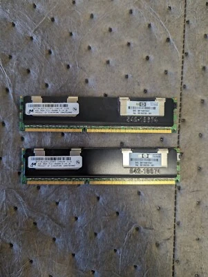  HP 8GB(2 X 4GB) PC3-10600R Memory Module  500203-061  501534-001 Total Of 8 GB - Image 1 of 4