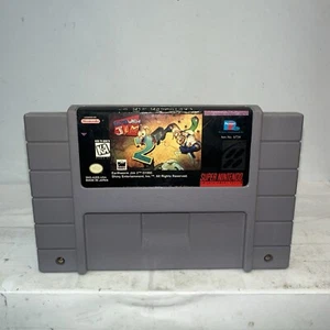 Earthworm Jim 2 (Super Nintendo Entertainment System, 1996) SNES - Tested - Picture 1 of 7