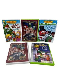 VeggieTales Lot x 5 Christmas Related Dvds Clean discs! - Picture 1 of 6