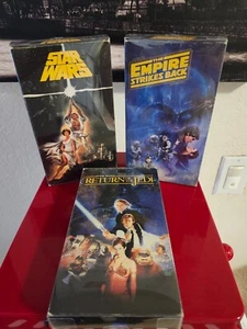Star Wars Trilogy VHS Star Wars & Empire Strikes Back '90 Return of the Jedi '86 - Bild 1 von 9