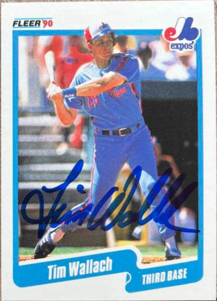 Tim Wallach Autographed 1990 Fleer #364 - Image 1 of 1
