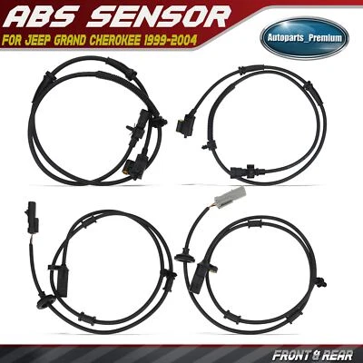 4Pcs ABS Speed Sensors for Jeep Grand Cherokee 1999-2004 Front Rear Left Right - Image 1 of 4