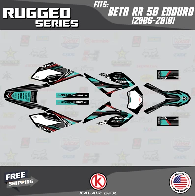 Kit Gráficos para Beta RR 50 (2006-2010) Resistente - TEAL Foto 1 de 4