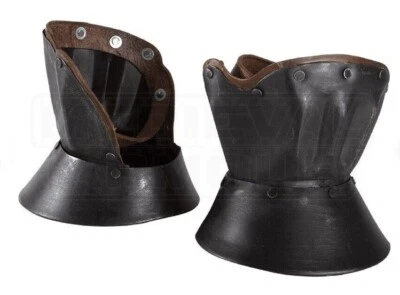 Medieval Épico Reloj de Arena Oscuro Demi Guanteletes Guantes de Mano Armadura de Acero Navidad Foto 1 de 4