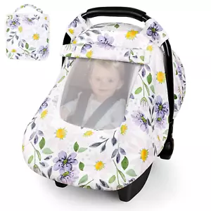 Car Seat Cover Baby Windproof Carseat for Girls Infant Warm Canopy with Double - Picture 1 of 1