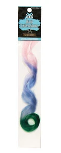 Fright Night Curly Ombre Hair Extensions - Unicorn - Halloween and Costume Cosme - Picture 1 of 1