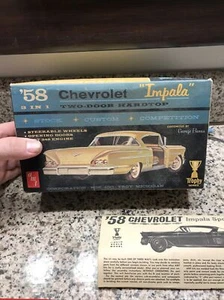 AMT #2758-200 1958 CHEVY IMPALA As seen needs love nice builder - Picture 1 of 8