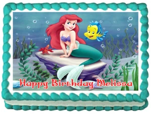 Ariel THE LITTLE MERMAID Party Edible cake topper image - Picture 1 of 10