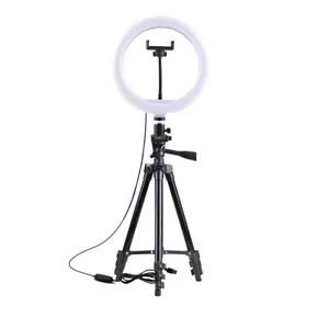 TBM 12" Ring Ling with 50" Extendable tripod Stand. Circle light phone Holder. - Picture 1 of 7