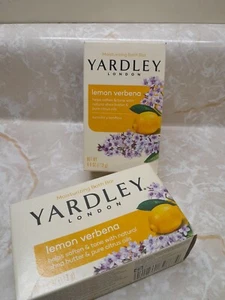 2 YARDLEY London Lemom/Verbena  Moisturizing Bath Bar Soap 4.25 oz Water Spots - Picture 1 of 8