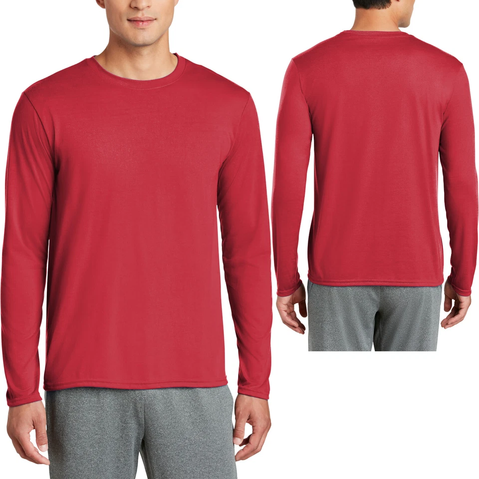 Camiseta de manga larga antimicrobiana que absorbe la humedad de algodón Gildan S-3XL Foto 1 de 1