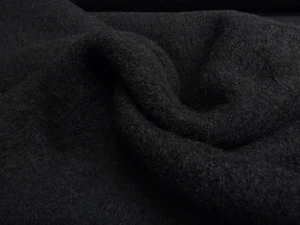 Tessuto 100% lana Walkloden lana da cucina tinta unita nero tessuto cappotto ... - Foto 1 di 4