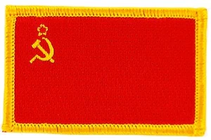 URSS RUSSIA CCCP USSR FLAG PATCHES COUNTRY PATCH BADGE IRON ON NEW EMBROIDERED - Bild 1 von 1