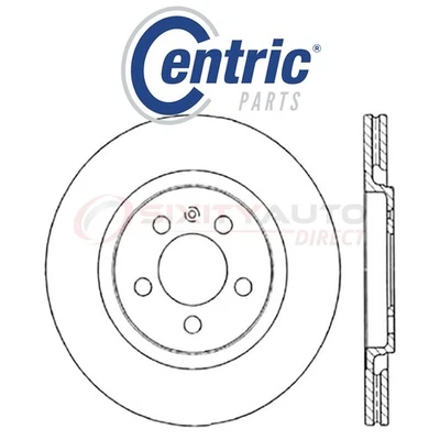 Centric C-TEK Disc Brake Rotor for 1994-1995 Volkswagen Jetta 2.8L V6 - Kit tl — 第 1/4 张图片