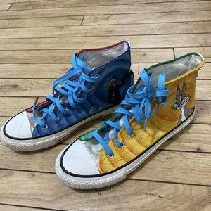 Sneakers alte Cull4u donna 9 insetti cartoni animati dipinti Bunny Tweety Daffy Woody - Foto 1 di 22