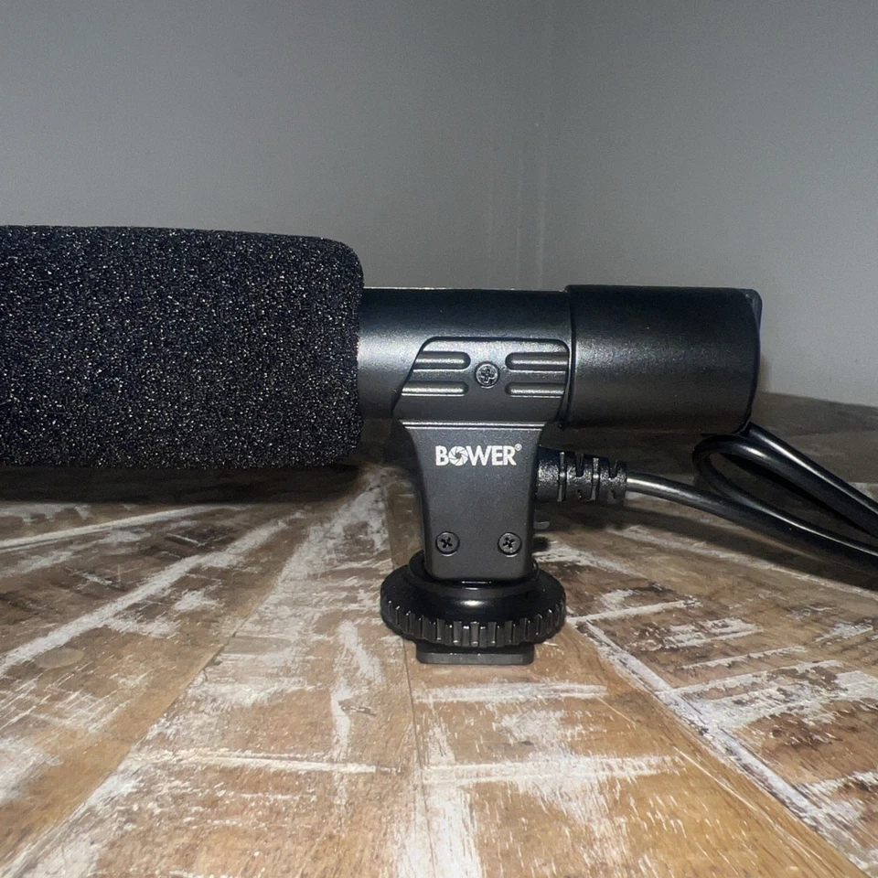 Microfone condensador Bower MIC150 para DSLR profissional e câmera - Imagem 1 de 4