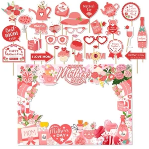 Florals Mother s Day Photo Props Photography Decoration with Paper Picture Frame - Picture 1 of 8