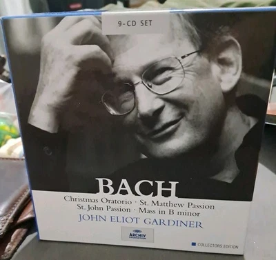 Bach Sacred Vocal Works John Eliot Gardiner 9 CD Archiv Collectors Edition NM Foto 1 de 3