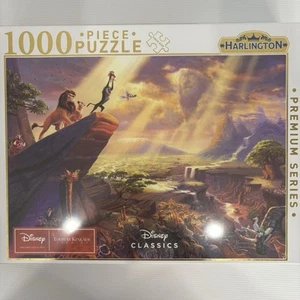 The Lion King 1000pc Harlington Thomas Kinkade Kids Puzzle Disney - Picture 1 of 5